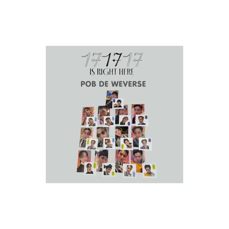 Seventeen 17 is Right Here Photocard + Sticker POB Oficial de Weverse