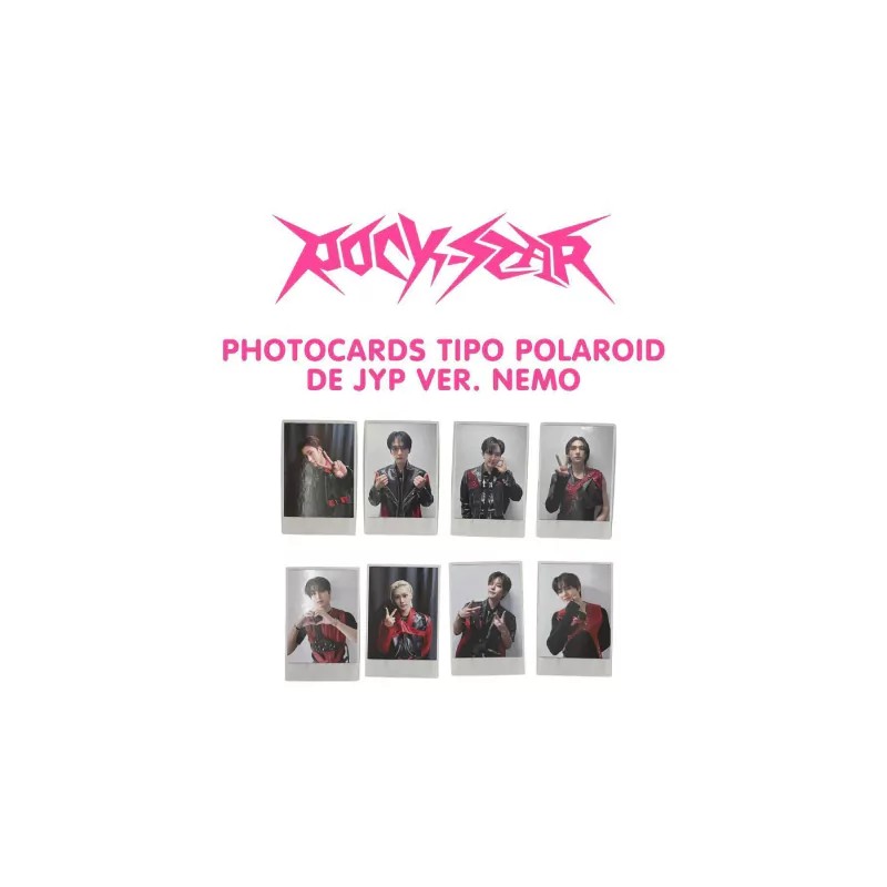 Straykids Photocard Tipo Polaroid Rockstar POB Oficial de JYP Nemo