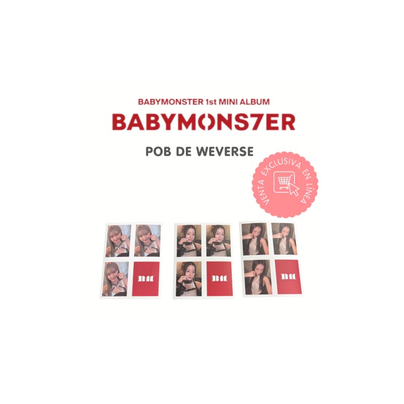BABYMONSTER BABYMONS7ER Planilla de Sticker POB Oficial Weverse