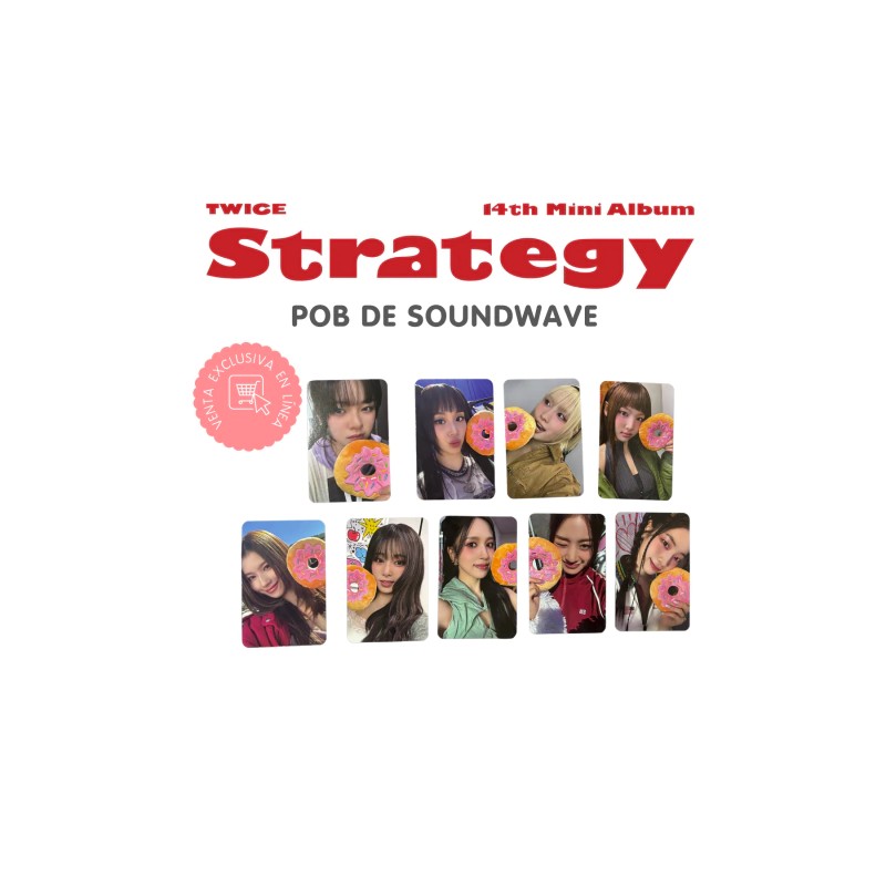 Twice Strategy Photocard POB Oficial de Soundwave