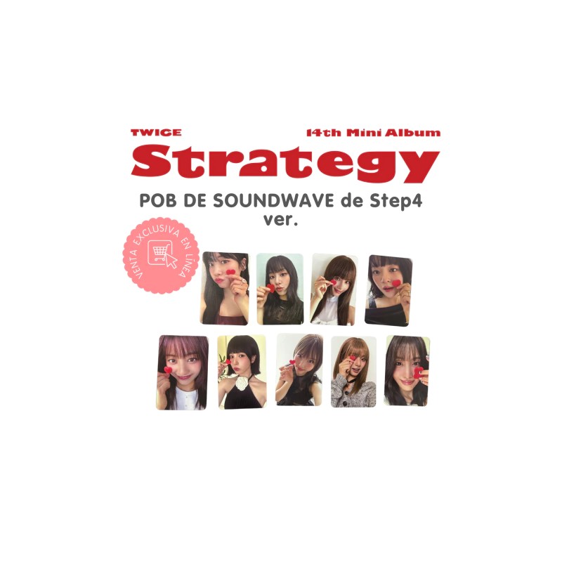 Twice Strategy Step4 Photocard POB Oficial de Soundwave