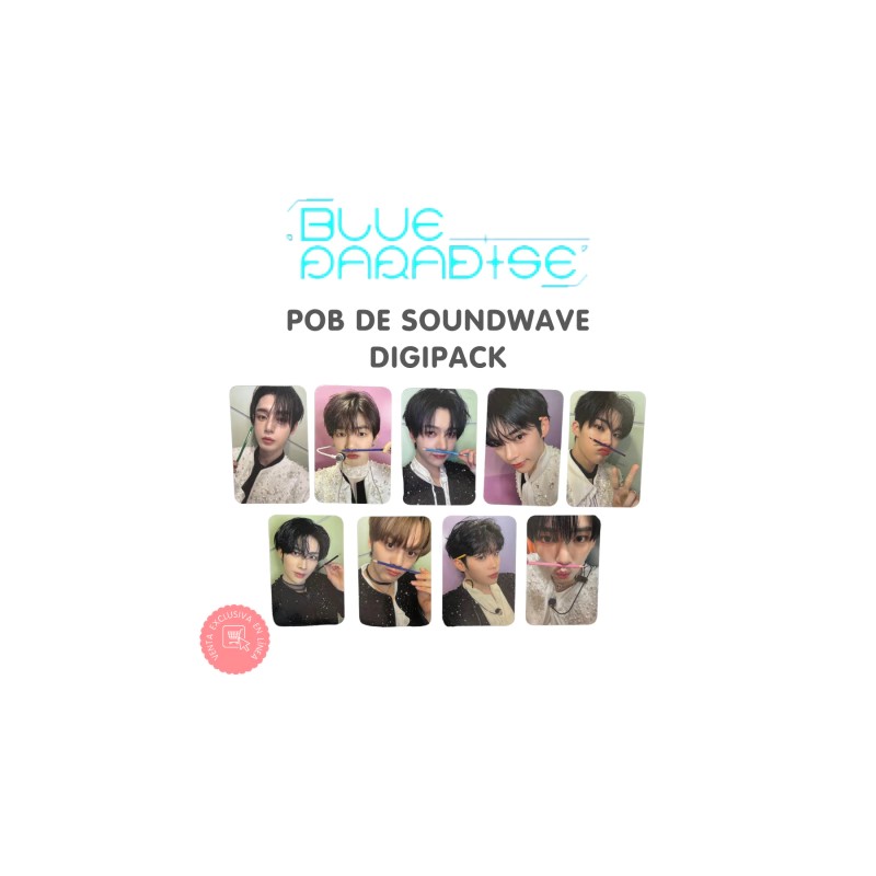 Zerobaseone Blue Paradise Digipack Photocard POB Oficial de Soundwave